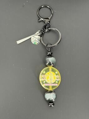 Handmade Starbucks/Baseball-Softball Mom Keychain